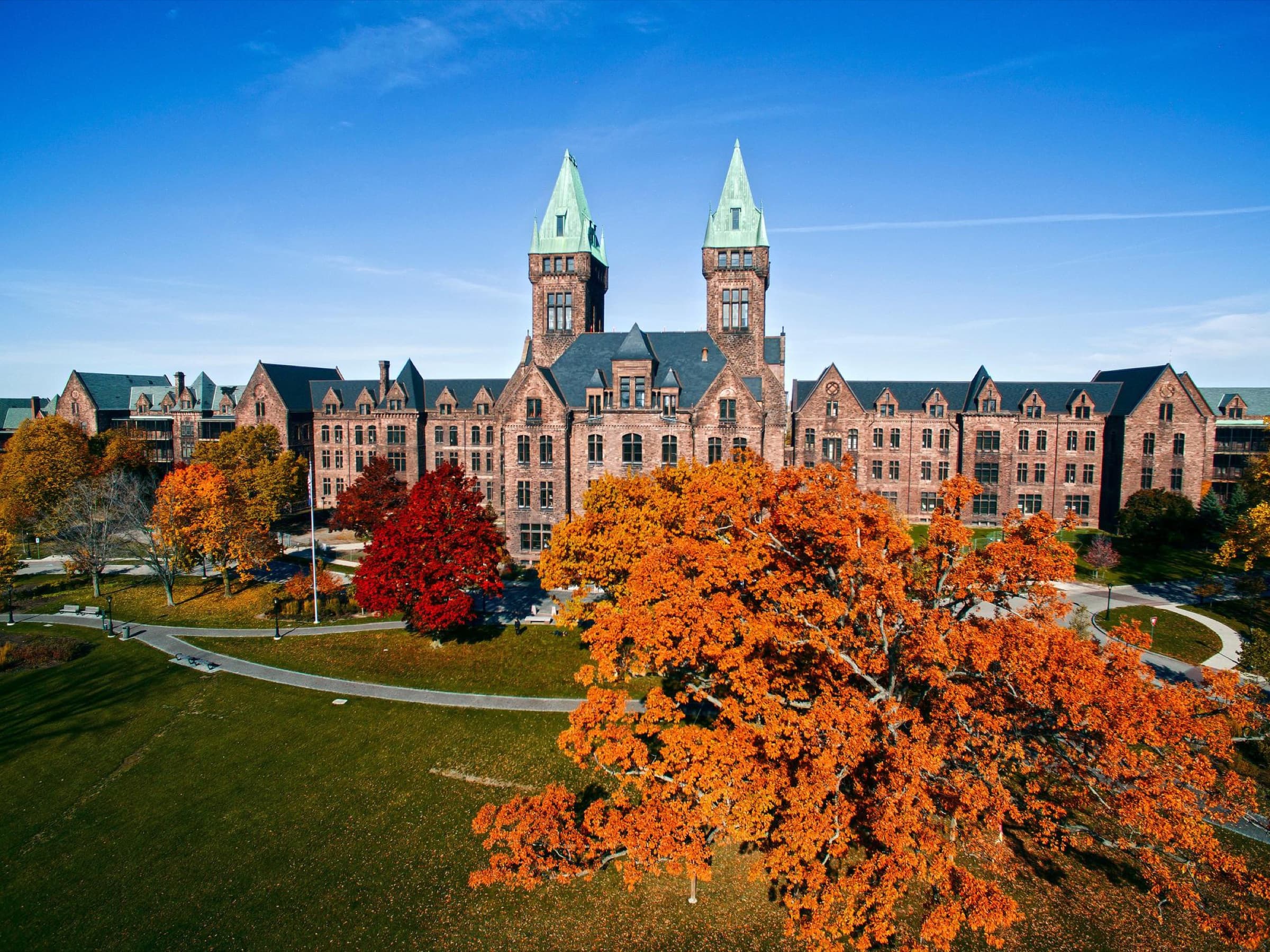 The Richardson Olmsted Campus in Buffalo, New York, in autumn